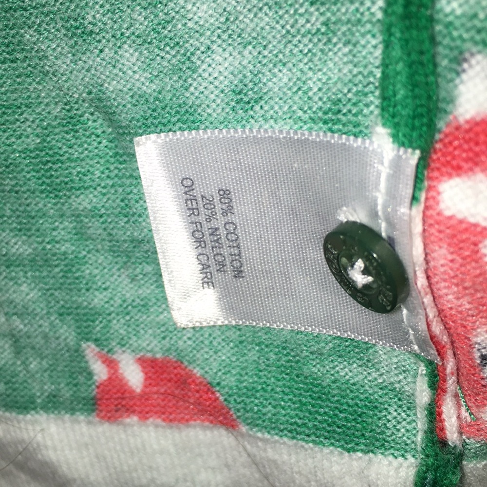 Le Tigre Fox Pattern Green Cardigan | Size L - Picture 3 of 4